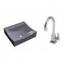 Ver imagem 2 de Kit Cuba Q440 com Torneira Luxo 1195 Metal 1/4 Volta Compace