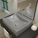 Ver imagem 1 de Kit Cuba Q440 com Torneira Pratika 1060 Metal e Válvula 1 Pol. Sifão Pvc e Flexível Compace