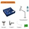 Kit Cuba Q440 com Torneira Pratika 1060 Metal e Válvula 1 Pol. Sifão Cromado e Flexível Compace - 3