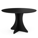 Ver imagem 5 de Mesa de Jantar Redonda Elisa 4 Lugares 90x90 Base em X em Mdf - Preto
