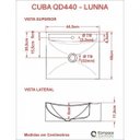 Ver mais imagens de Kit Cuba Q440 com Torneira Pratika 1060 Metal e Válvula 1 Pol. Sifão Cromado e Flexível Compace