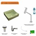 Ver imagem 3 de Kit Cuba Q440 com Torneira Pratika 1060 Metal e Válvula 1 Pol. Sifão Cromado e Flexível Compace