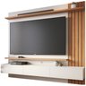 Painel Home Suspenso Para TV 70 Polegadas Juriti Off White Matte Freijo CLB - 1