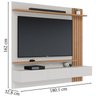 Painel Home Suspenso Para TV 70 Polegadas Juriti Off White Matte Freijo CLB - 4