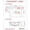Kit Cuba Q440 com Torneira Pratika 1060 Metal e Válvula 1 Pol. Sifão Cromado e Flexível Compace - 8