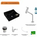 Ver imagem 3 de Kit Cuba Q440 com Torneira Pratika 1060 Metal e Válvula Click 1"b Sifão Pvc e Flexível Compace