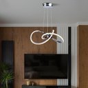 Ver imagem 1 de Lustre Pendente Taschibra Design Tóquio 30w Led 45cm Luz Quente 3000k Bivolt Cromado