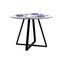 Ver imagem 2 de Mesa Pés Ferro Jantar Sala Cozinha Industrial Laís 110 Cm Redondo Branco