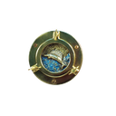 Ver imagem 5 de Porta Chaves Vigia Náutico Artesanal Iate Latão E MDF SAT Vigia Náutico Iate