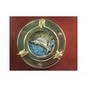 Ver imagem 2 de Porta Chaves Vigia Náutico Artesanal Iate Latão E MDF SAT Vigia Náutico Iate