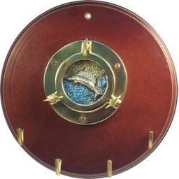 Porta Chaves Vigia Náutico Artesanal Iate Latão E MDF SAT Vigia Náutico Iate - 1