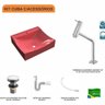 Kit Cuba Q440 com Torneira Pratika 1060 Metal e Válvula Click 1"g e Sifão Pvc e Flexível Compace - 3
