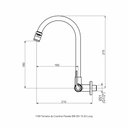 Ver imagem 2 de Torneira de Parede para Cozinha - Long Perflex