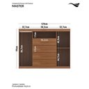 Ver imagem 2 de Cômoda Sapateira 2 Portas 4 Gavetas Master Jatoba Santos Andirá