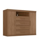 Ver imagem 4 de Cômoda Sapateira 2 Portas 4 Gavetas Master Jatoba Santos Andirá