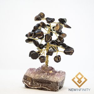 Árvore da Prosperidade Onix na Drusa de Ametista