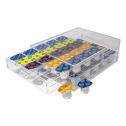 Suporte Acrílico Porta Cápsulas BBlend 2 Gavetas para 50 cápsulas Centauri Acrílicos PC-BB-50 - 3