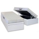 Ver imagem 1 de Cama Box Baú Solteiro: Colchão Espuma Herval D28 / AG65 Frontier + Base CRC Courano White(88x188)
