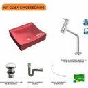 Ver imagem 3 de Kit Cuba Q440 com Torneira Pratika 1060 Metal e Válvula Click 1"g e Sifão Cromado e Flexível Compace