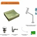 Ver imagem 3 de Kit Cuba Q440 com Torneira Pratika 1060 Metal e Válvula Click 1"g e Sifão Cromado e Flexível Compace