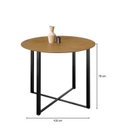Ver imagem 3 de Mesa com Tampo Redondo 100cm Renata Preto/Ype