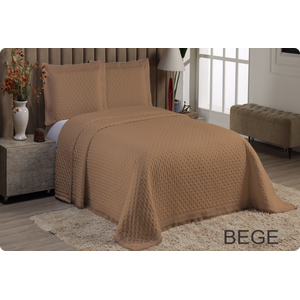 Cobre Leito Queen 3 Peças Percal Monte Rei:bege
