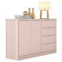 Ver imagem 1 de Cômoda Infantil Blenda Rosa Acetinado - Phoenix Baby