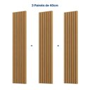 Ver imagem 4 de Painel Ripado para TV até 48 Polegadas 120x250cm Aruá CabeCasa MadeiraOriginals Marrom Jatobá