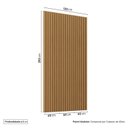 Ver imagem 3 de Painel Ripado para TV até 48 Polegadas 120x250cm Aruá CabeCasa MadeiraOriginals Marrom Jatobá
