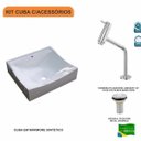 Ver imagem 3 de Kit Cuba Q440 com Torneira Pratika 1060 Metal e Válvula 1 Pol. Compace