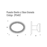 Puxador Beetle com Base Granada Preto Zen Design - 5