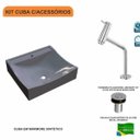 Ver imagem 3 de Kit Cuba Q440 com Torneira Pratika 1060 Metal e Válvula Click 1"b Pol. Compace