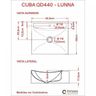 Kit Cuba Q440 com Torneira Pratika 1060 Metal e Válvula Click 1"b Pol. Compace - 6