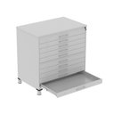 Ver imagem 4 de Mapoteca 10 Gavetas Map10 120,4cm X 122,3cm Aço