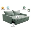 Ver imagem 2 de Sofá sem Caixa Retrátil e Reclinável 1,65m com Molas Marrocos Boucle Menta Mirra Decor