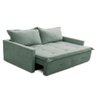 Sofá sem Caixa Retrátil e Reclinável 1,65m com Molas Marrocos Boucle Menta Mirra Decor - 7
