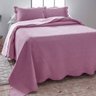 Kit Cobre Leito Colcha King 3 Peças Dupla Face Bullet Rosa Santana Enxovais - 1