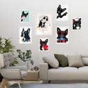 Ver imagem 2 de Kit 7 Quadros Decorativos Bulldogs - com Vidro:moldura Preta