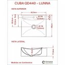 Ver imagem 6 de Kit Cuba Q440 com Torneira Pratika 1060 Metal e Válvula Click 1"g Pol. Compace