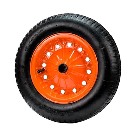 Roda Completa Carrinho de Mão Aço Carbono 8pol 45 50 e 60L