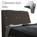 Ver imagem 2 de Cabeceira com Baú Itália Cama Box Queen 160 Cm Chocolate