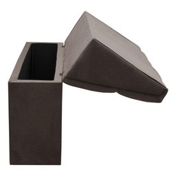 Cabeceira com Baú Itália Cama Box Queen 160 Cm Chocolate - 6 Cabeceira com Baú Itália Cama Box Queen 160 Cm Chocolate - 6