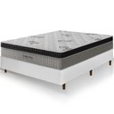 Ver imagem 2 de Cama Box Branca + Colchão Casal Ortho Pro Firme Espuma D33 Pillow Paparazzi 138x188x70cm
