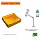 Ver imagem 3 de Kit Cuba Q440 com Torneira Pratika 1060 Metal 1/4 Volta Compace