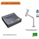 Ver imagem 3 de Kit Cuba Q440 com Torneira Pratika 1060 Metal 1/4 Volta Compace