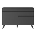 Ver imagem 2 de Balcão Cozinha Gabinete Pia 120Cm 2 Portas Mp3680.895 Preto
