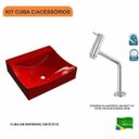 Ver imagem 3 de Kit Cuba Q440 com Torneira Pratika 1060 Metal 1/4 Volta Compace