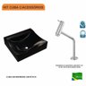 Kit Cuba Q440 com Torneira Pratika 1060 Metal 1/4 Volta Compace - 3
