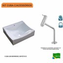 Ver imagem 3 de Kit Cuba Q440 com Torneira Pratika 1060 Metal 1/4 Volta Compace