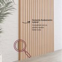 Ver imagem 5 de Fechamento Lateral para Painel Ripado 183cm Marrom/Freijó Madeirado Dalla Costa